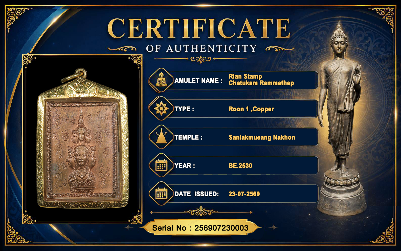 Rian Stamp,Sanlakmuaeng Nakhon BE.2530