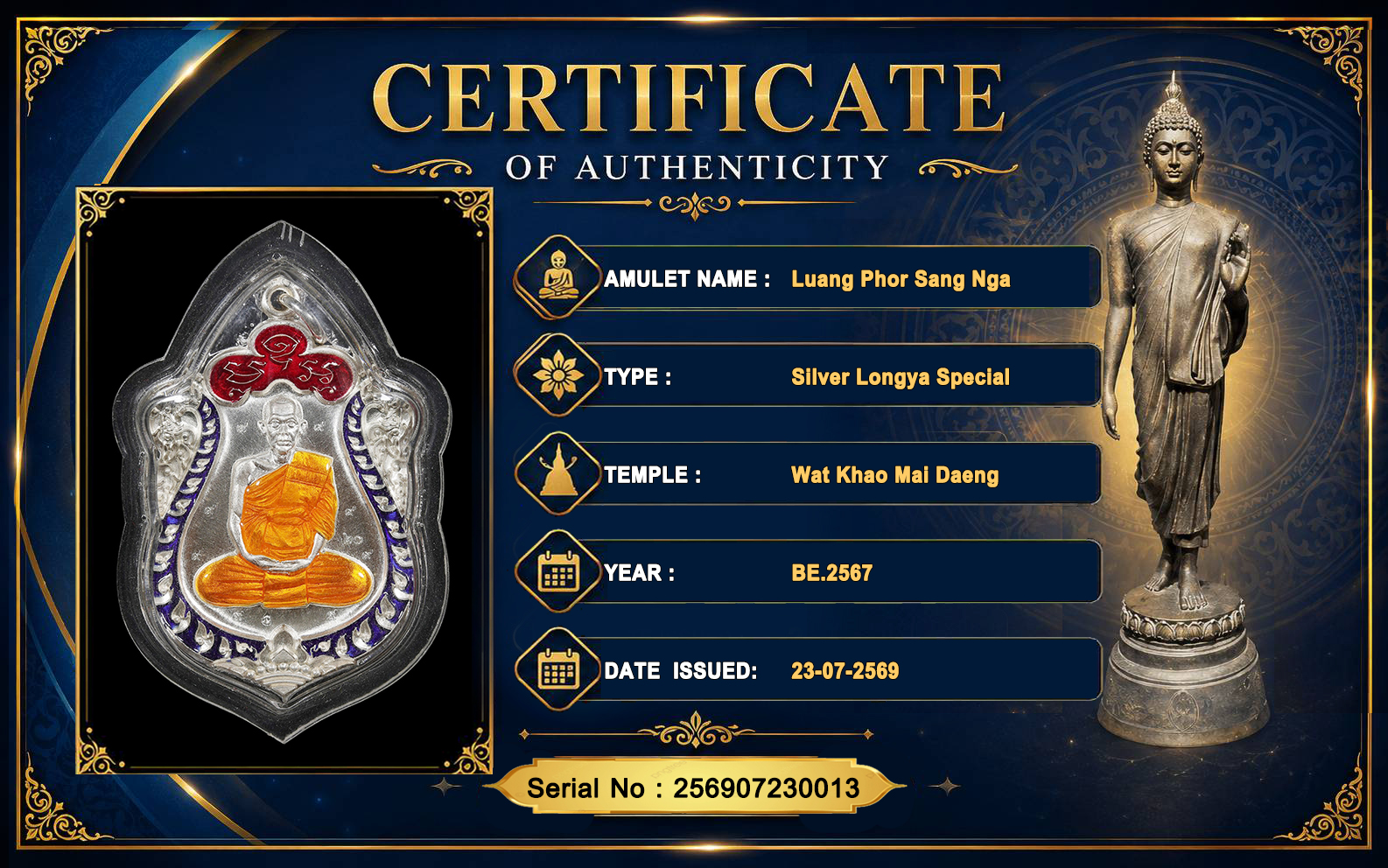 Luang Phor Sang Nga,Wat Khao Mai Daeng BE.2567