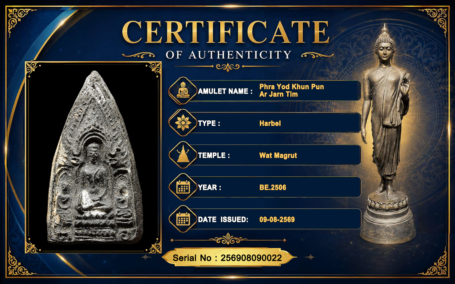 Phra Yod Khun Pun,Ar Jarn Thim,Wat Magrud BE.2506