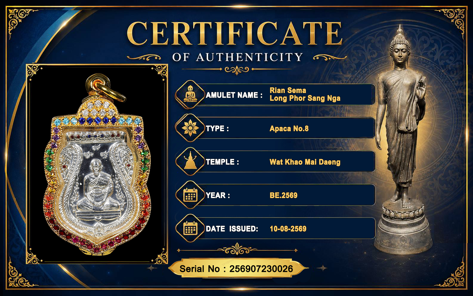 Rian Sema,Luang Pho Sang Nga,Wat Khao Mai Daeng BE.2569