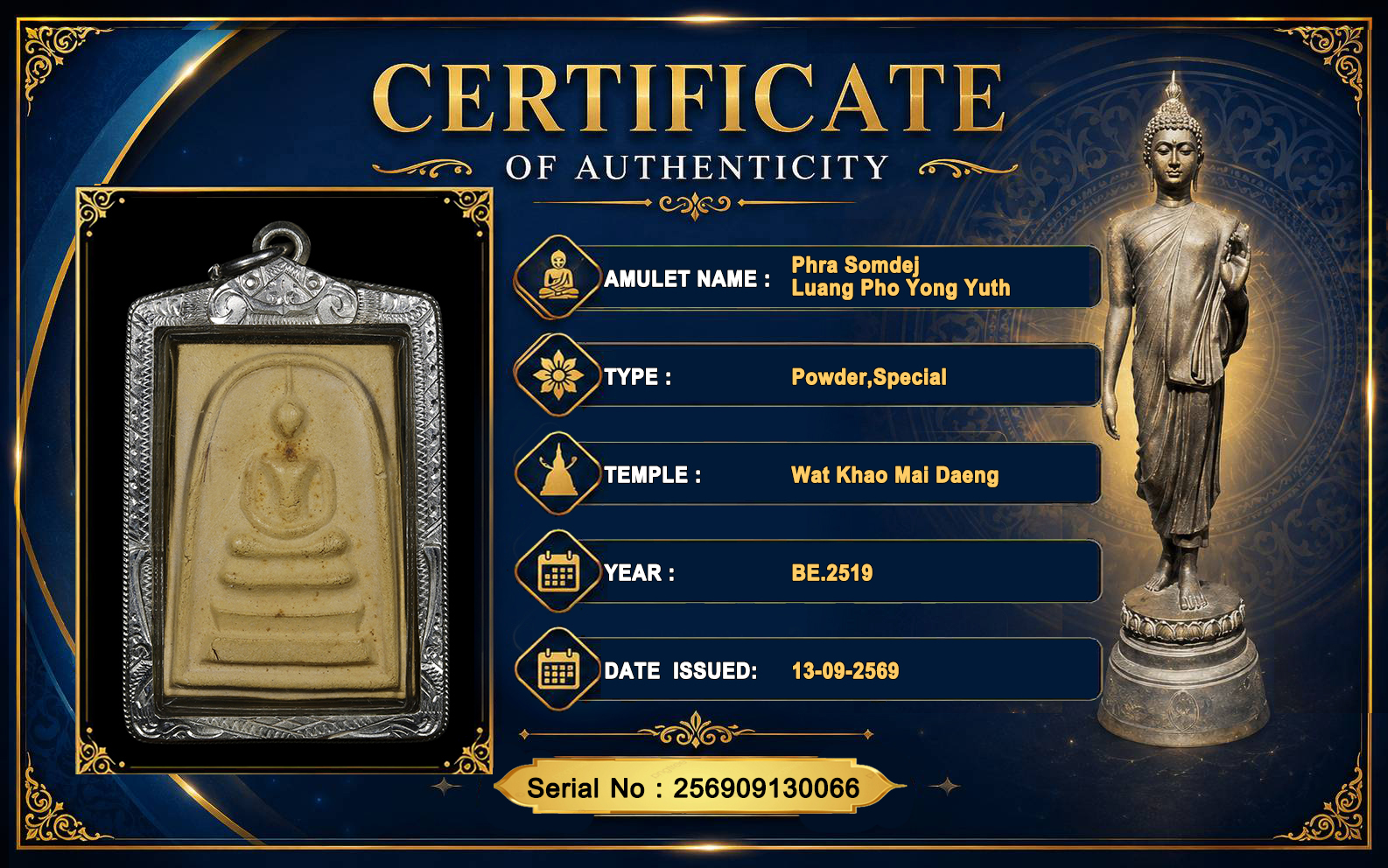 Somdej,Luang Pho Yongyuth,Wat Khao Mai Daeng BE.2519