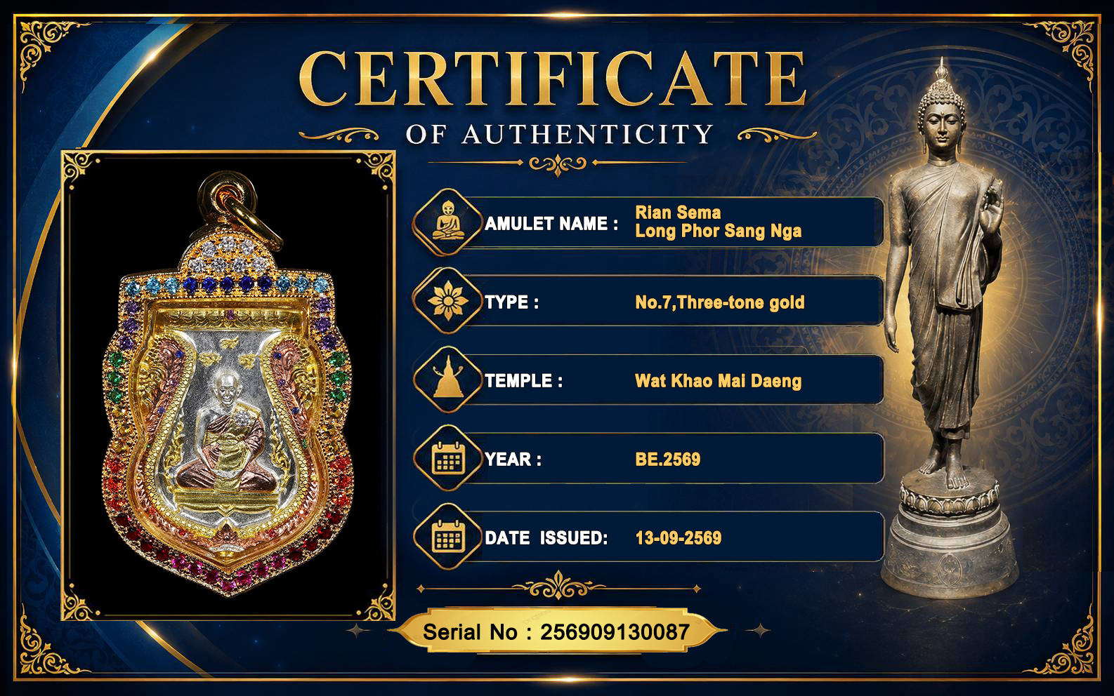 Rian Sema,Long Phor Sang Nga,Wat Khao Mai Daeng,BE.2569