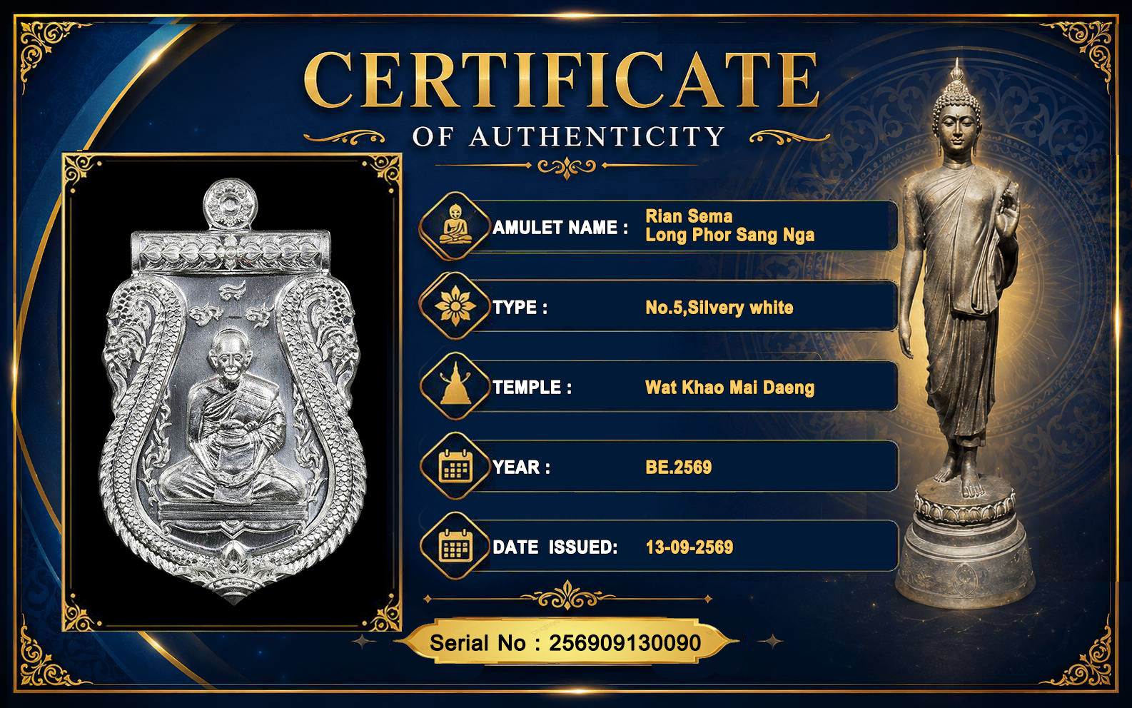 Rian Sema,Long Phor Sang Nga,Wat Khao Mai Daeng,BE.2569