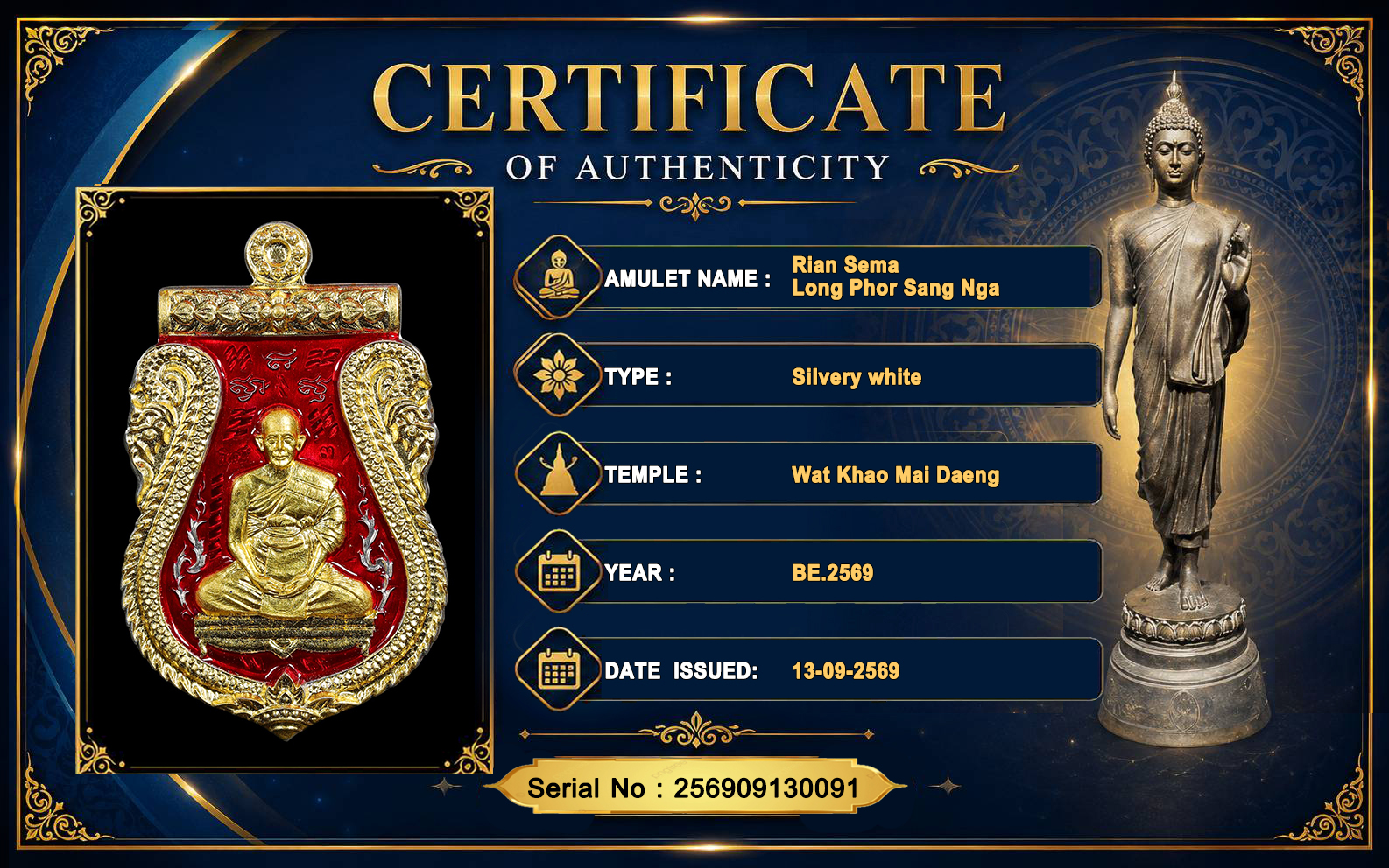 Rian Sema,Long Phor Sang Nga,Wat Khao Mai Daeng,BE.2569