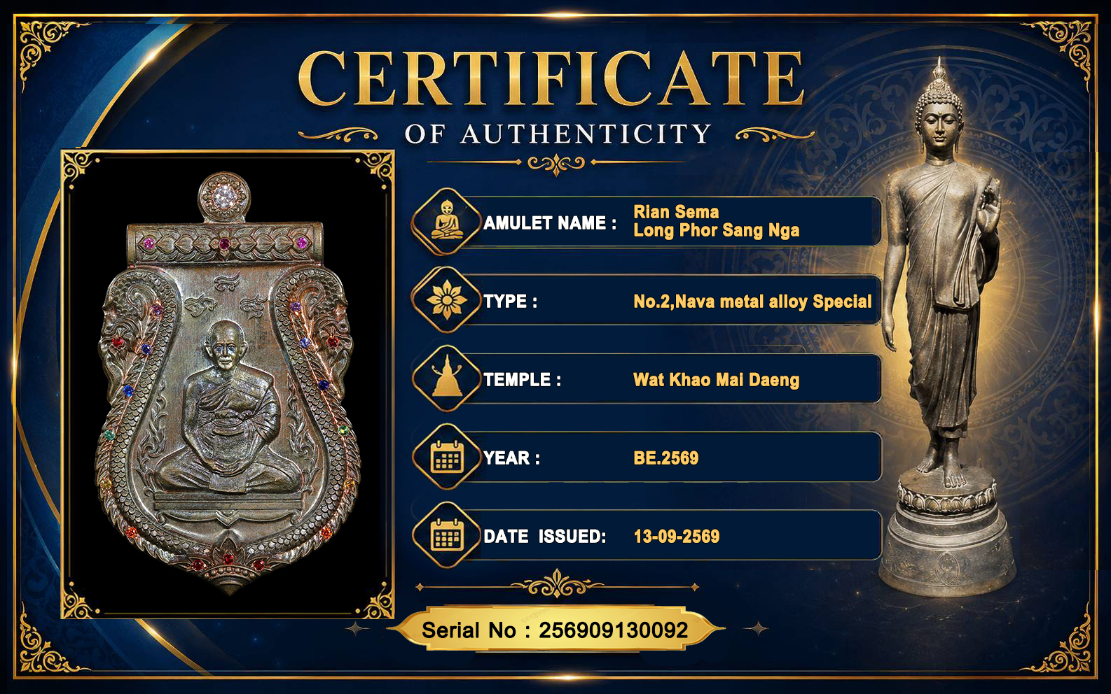 Rian Sema,Long Phor Sang Nga,Wat Khao Mai Daeng,BE.2569