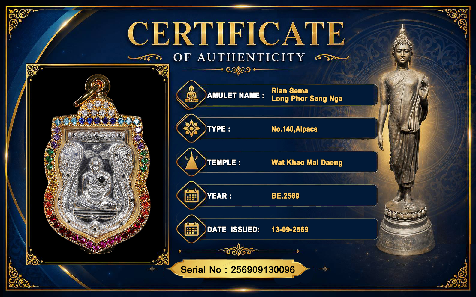 Rian Sema,Long Phor Sang Nga,Wat Khao Mai Daeng,BE.2569