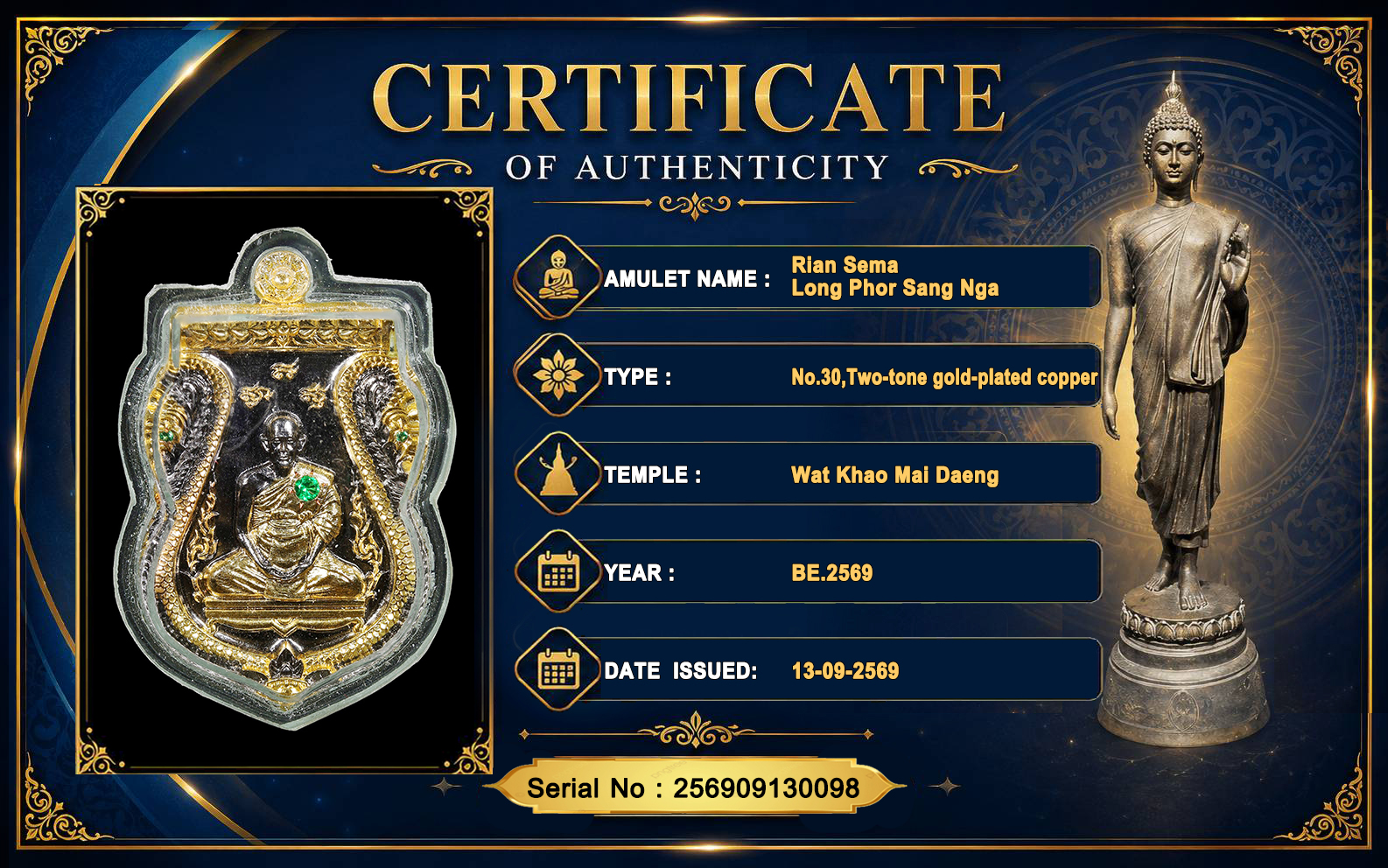 Rian Sema,Long Phor Sang Nga,Wat Khao Mai Daeng,BE.2569